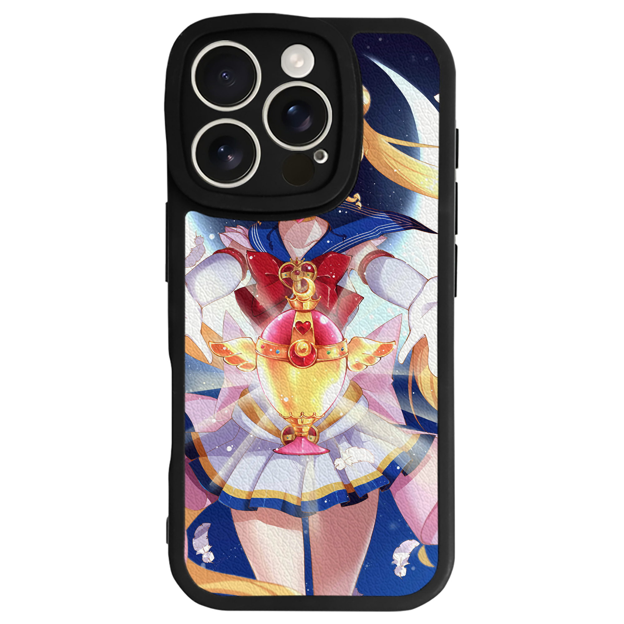 （画像用） 美少女戦士セーラームーン Sailor Moon 【iPhone 16シリーズ対応】シリコンスマホケース（レザー調） 材質：シリコン